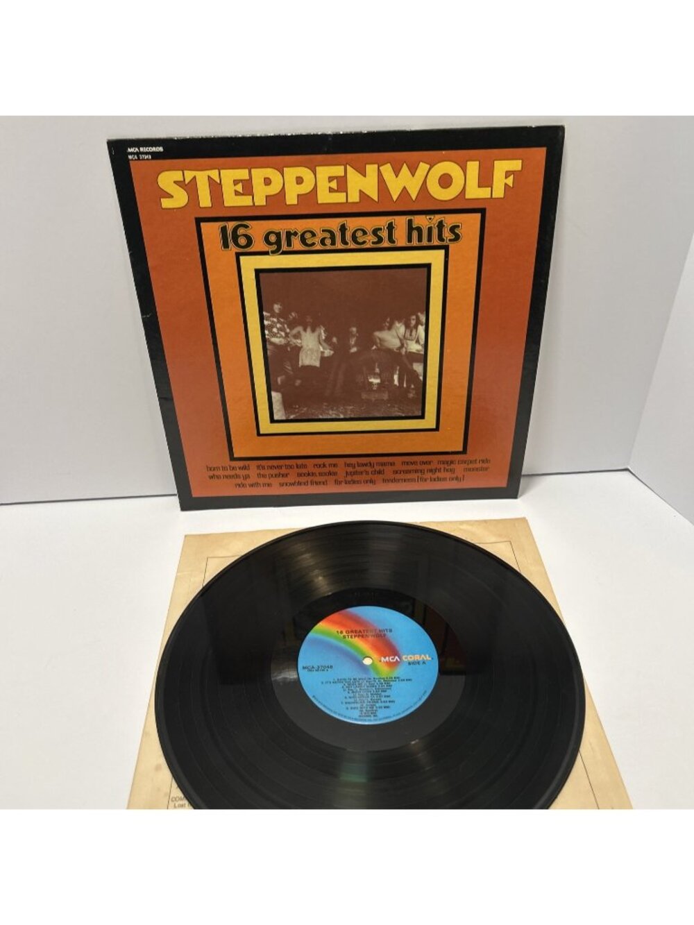 Steppen Wolf 16 Greatest Hits Vinyl Album 1973 MCA37049